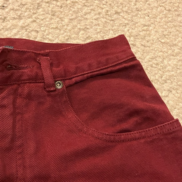 Chic High Rise Red Jeans for Women - Picture 3 of 10